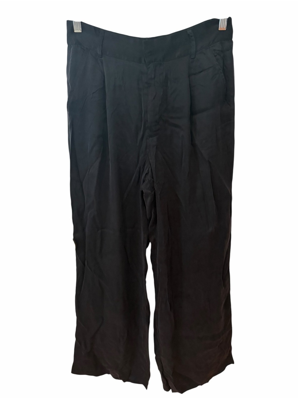 Chaser Black Wide Leg Trouser Pants Size Small NWT Vintage Wash Pleated